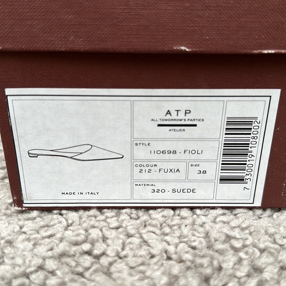 ATP fuchsia flat mules - Picture 5 of 8